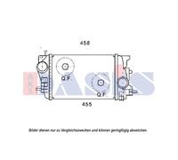 Intercooler Corpo di Raffreddamento Saldato per Opel Meriva B