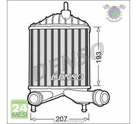 Intercooler Denso per CITROEN JUMPY I FIAT PUNTO IDEA LANCIA YPSILON MUSA