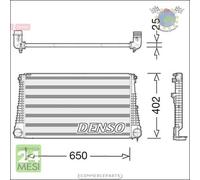 Intercooler Denso per JEEP RENEGADE