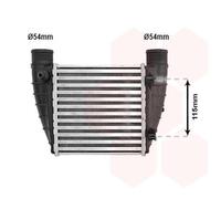 Intercooler Destra Raffreddato ad Aria Alluminio per Audi A4 Cabriolet Avant