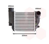 Intercooler Destra Raffreddato ad Aria Alluminio per Audi A6 Allroad Avant