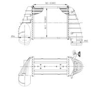 Intercooler Dx per AUDI SEAT A3 LEON TT