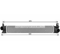AVA Quality Cooling Radiatore intercooler Fiat Ducato Jumper Boxer 2.2/2.3/3.0 JTD dal 2015 Nuovo