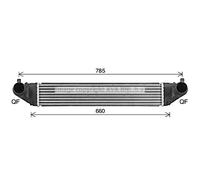 Intercooler In Alluminio Adatto Per Opel Astra K B16 Sports Tourer
