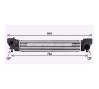 Intercooler In Alluminio Con Alette Saldato Adatto Per MINI Mini F56 F55