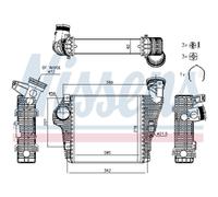 Intercooler In Alluminio Con Alette Saldato Compatibile Per Porsche Macan 95B