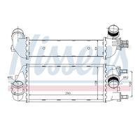 Intercooler In Alluminio Con Alette Saldato Per Fiat 500 C Panda Van