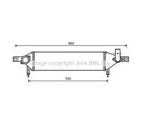 Intercooler In Alluminio Con Alette Saldato Per Nissan Qashqai +2 I
