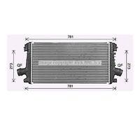 Intercooler In Alluminio Con Alette Saldato Per Opel Insignia A Caravan