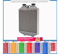 Intercooler in alluminio intercooler da 60psi per Ibiza Mk4 VW Polo 9N3 Skoda Fabia LLK Turbo Cooler