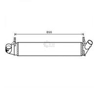 Intercooler In Alluminio Per Dacia Logan MCV KS_ 1.5 DCI