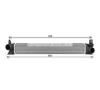RADIATORE INTERCOOLER FIAT DUCATO - JUMPER - BOXER 2.2 - 2.3 - 3.0 JTD 15->
