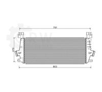 Intercooler In Alluminio Per Opel Astra J Caravan 1.6 Turbo P12 1.4