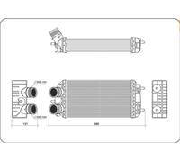 INTERCOOLER JEEP AVENGER DAL' 2020 NUOVO ORIGINALE DENSO