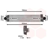 Intercooler Ladeluftkühler Adatto Per Ford Mondeo V Turnier Schrägheck