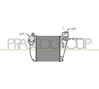 Intercooler Ladeluftkühler In Alluminio Per VW Golf IV Variant 1J5 1.9 TDI