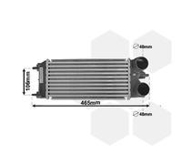 Intercooler LLK Radiatore Adatto Per Ford Fiesta VI B-Max 1.6 TDCi 1.5