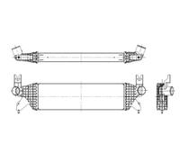 Intercooler LLK Radiatore Adatto Per Suzuki Vitara 1.4 T AllGrip SX4 S-Cross