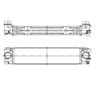 Intercooler LLK Radiatore Adatto Per Volvo XC40 2.0 D4 AWD T5