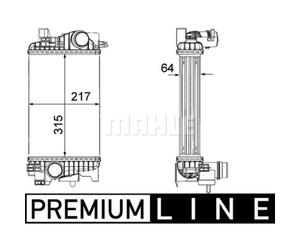 Intercooler MAHLE CI 263 000P