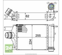 Intercooler Mahle per DACIA SANDERO DUSTER DOKKER LOGAN LODGY RENAULT CAPTUR CL