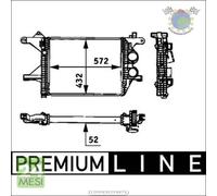 Intercooler Mahle per MERCEDES VARIO 818 815 813 812 810 618 615 613 612 512 O