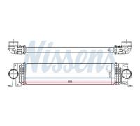 Radiatore intercooler Alluminio 961235 NISSENS per FORD MONDEO V Hatchback