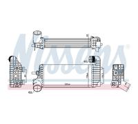 Intercooler Raffreddato ad Aria Alluminio Adatto A per Ford Focus III Familiare
