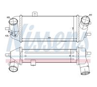 Radiatore intercooler Alluminio 96558 NISSENS per HYUNDAI KIA