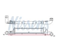 Radiatore intercooler Alluminio 96861 NISSENS per MERCEDES-BENZ CLASSE E