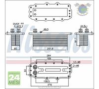 Intercooler Nissens per FIAT TIPO 500X JEEP RENEGADE