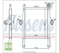 Intercooler Nissens per IVECO STRALIS X-WAY S-WAY