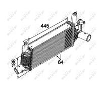 NRF 30527 Intercooler per NISSAN
