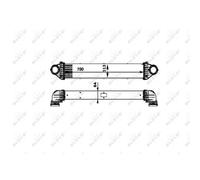 Radiatore intercooler 30900 NRF per MERCEDES-BENZ CLASSE A