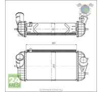 Intercooler NRF per HYUNDAI SANTA FE KIA SORENTO #on