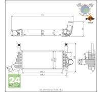 Intercooler NRF per NISSAN PATHFINDER NAVARA