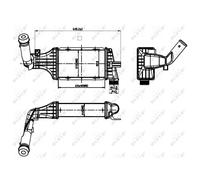 Intercooler NRF per Opel Zafira A F75_ Astra G Caravan F35_F48_F08_
