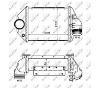 INTERCOOLER NRF PER VW AUDI SEAT SKODA NRF30914