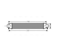 Intercooler per ABARTH ALFA ROMEO CHRYSLER FIAT LANCIA OPEL VAUXHALL 500 / 595 /
