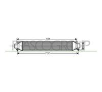 Intercooler Prasco AA210N004 Prascoselection per Alfa Romeo Chrysler Fiat Lancia