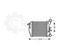 Intercooler Per Fiat 500 1.4 ABARTH 182x175