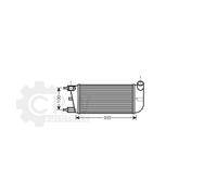 Intercooler per Fiat 500 C 1.3 D Multijet Bj.09-20