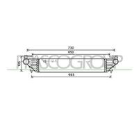Intercooler Per FIAT 500 L Dal 2012 Al 2017 FT040N001 51887954