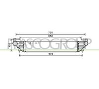 Intercooler per FIAT 500L TIPO
