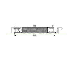 Intercooler Per Fiat Grande Punto Dal 2005 Al 2009 Ft342n002 55702237