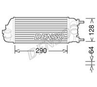 Intercooler PER Fiat Panda 1.3 D Multijet 55 KW 75 CV