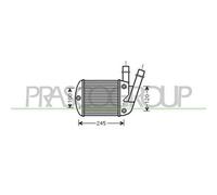 Intercooler PRASCO Per FIAT PANDA / PANDA CLASSIC
