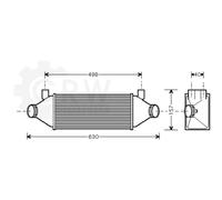 Intercooler Per Ford Transit Furgone