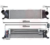 Intercooler Per Hyundai H-1 Travel TQ 2.5 CRDi Cargo