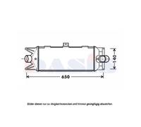 Intercooler Per Iveco Daily IV Furgone Pritsche Telaio 475x187x64
